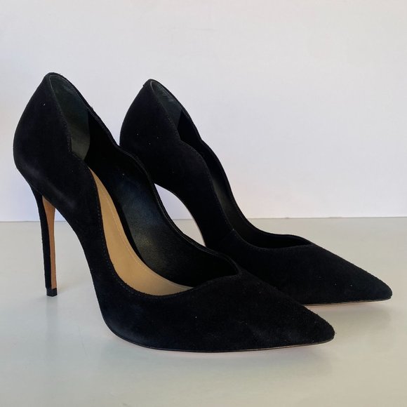 SCHUTZ Shoes - NIB SCHUTZ MONALIZA BLACK SUEDE POINT TOE PUMPS SZ 9 10